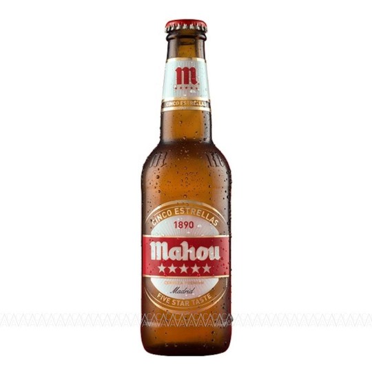 Mahou Cinco Estrellas Lager Beer 330ml