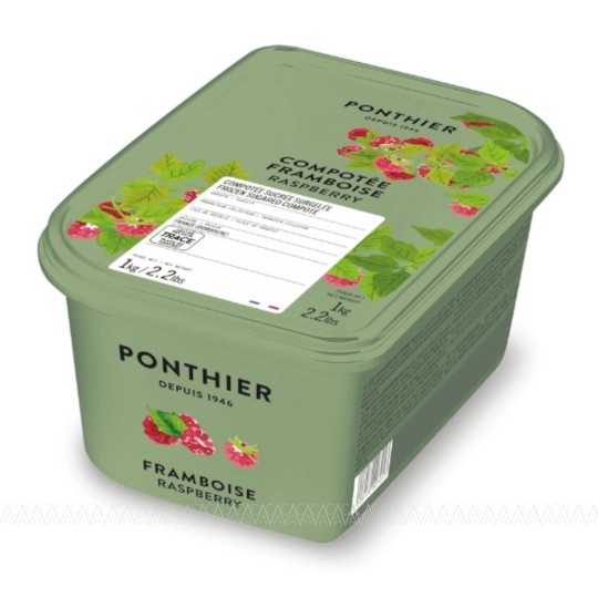 Ponthier Κατεψυγμένο Κομποτέ Raspberry (Βατόμουρο) 1kg 