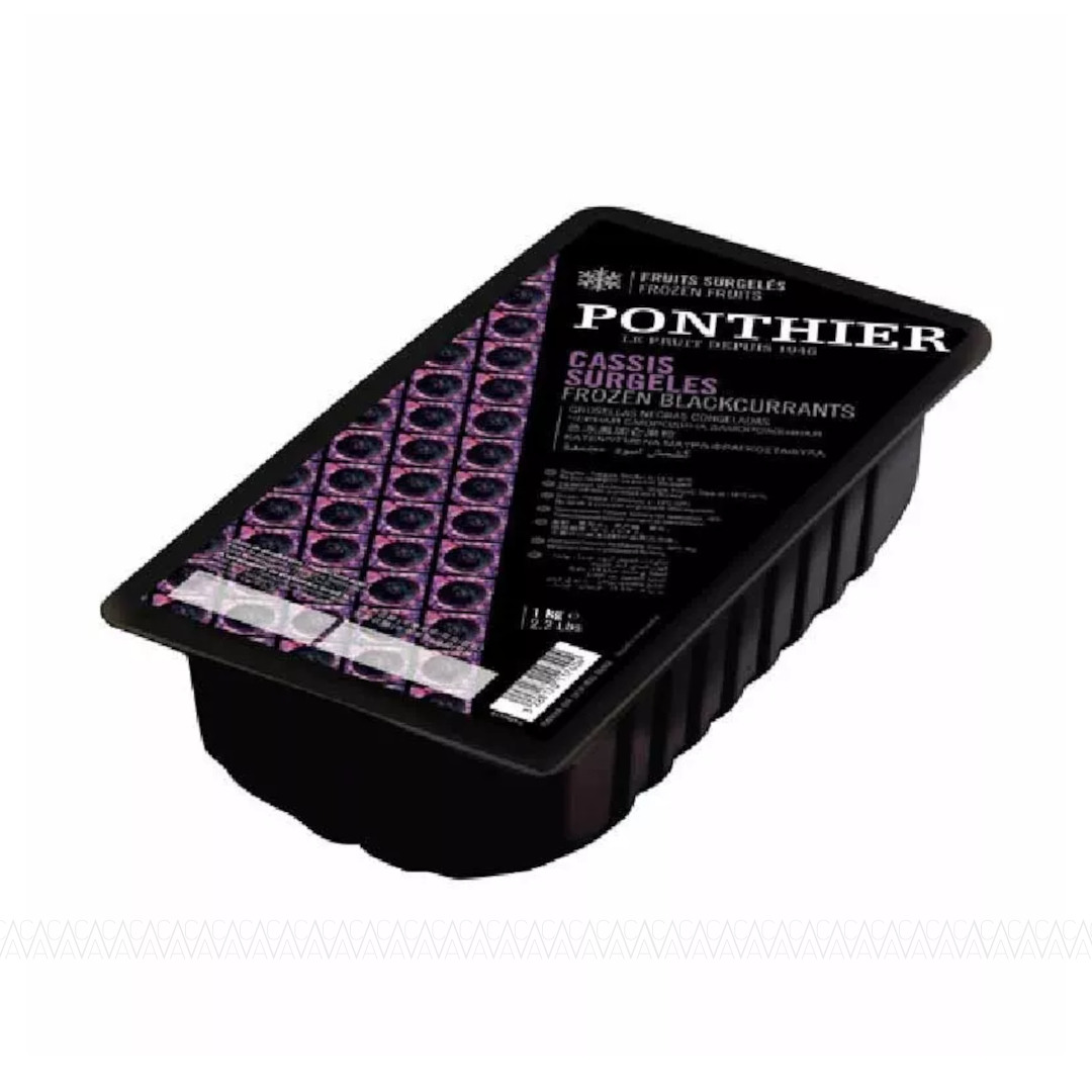 Ponthier Frozen Fruits Blackcurrant (Κατεψυγμένα Φραγκοστάφυλλα) 1kg