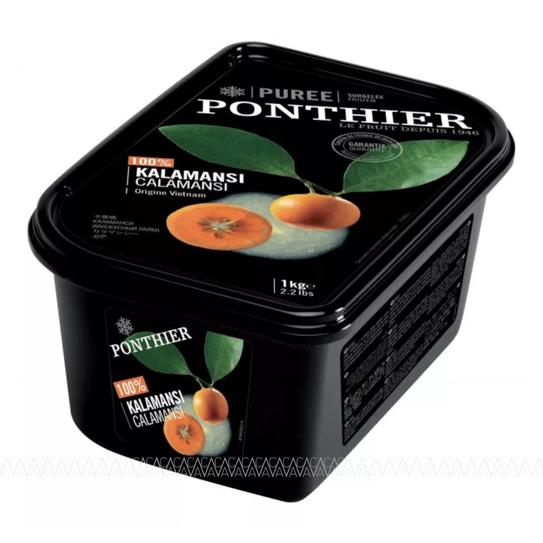 Ponthier Κατεψυγμένος Πουρές Calamansi 100% (Καλαμανσι) 1kg Χωρίς Ζάχαρη