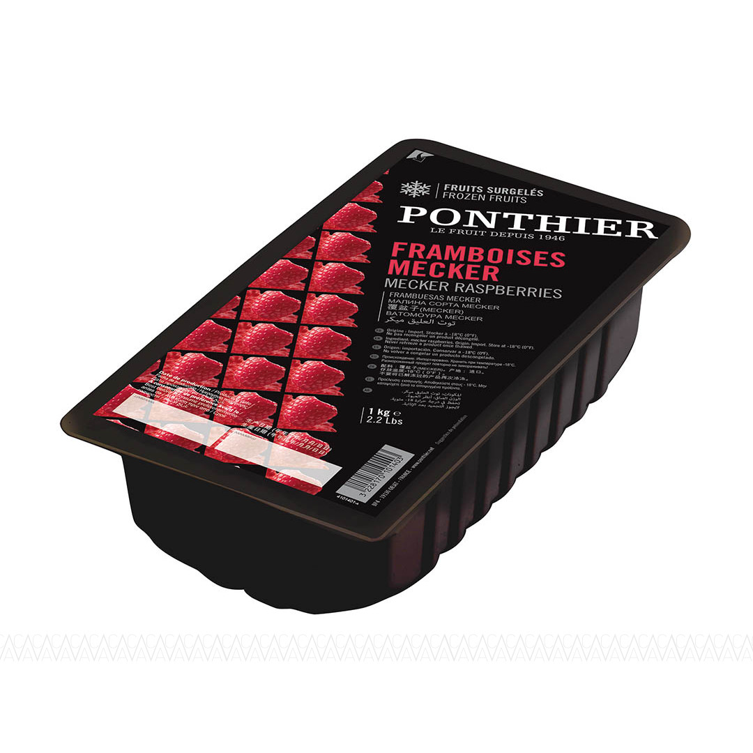 Ponthier Frozen Fruits Raspberry (Κατεψυγμένα Βατόμουρα) 1kg