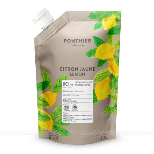 Ponthier Chilled Πουρές Συντήρησης Lemon 100% (Λεμόνι) 1kg