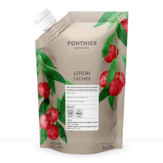Ponthier Chilled Πουρές Συντήρησης Lychee 100% (Λίτσι) 1kg