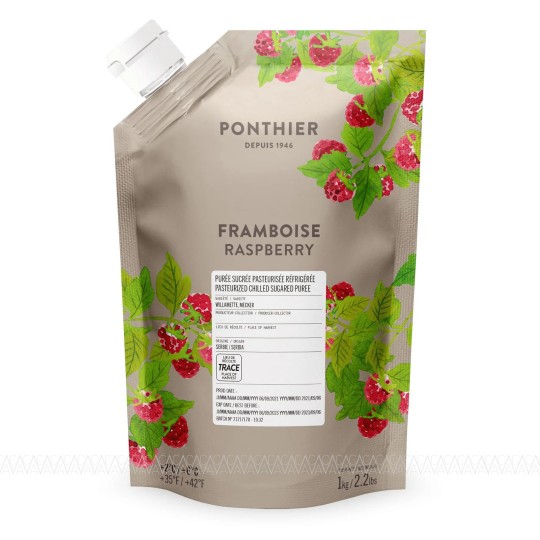 Ponthier Chilled Πουρές Συντήρησης Raspberry (Βατόμουρο) 1kg