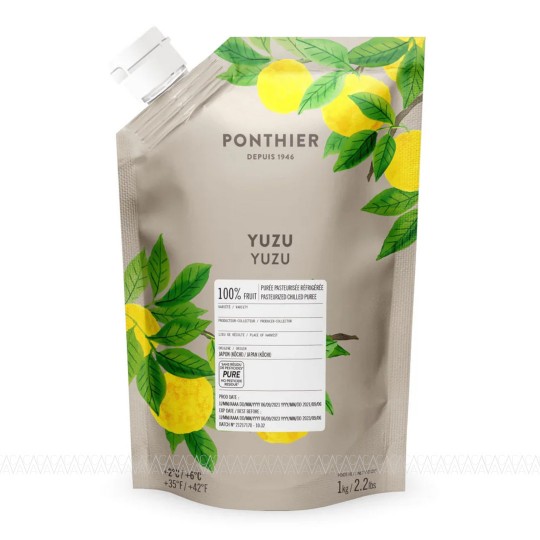 Ponthier Chilled Πουρές Συντήρησης Yuzu 100% (Γιούζου) 1kg