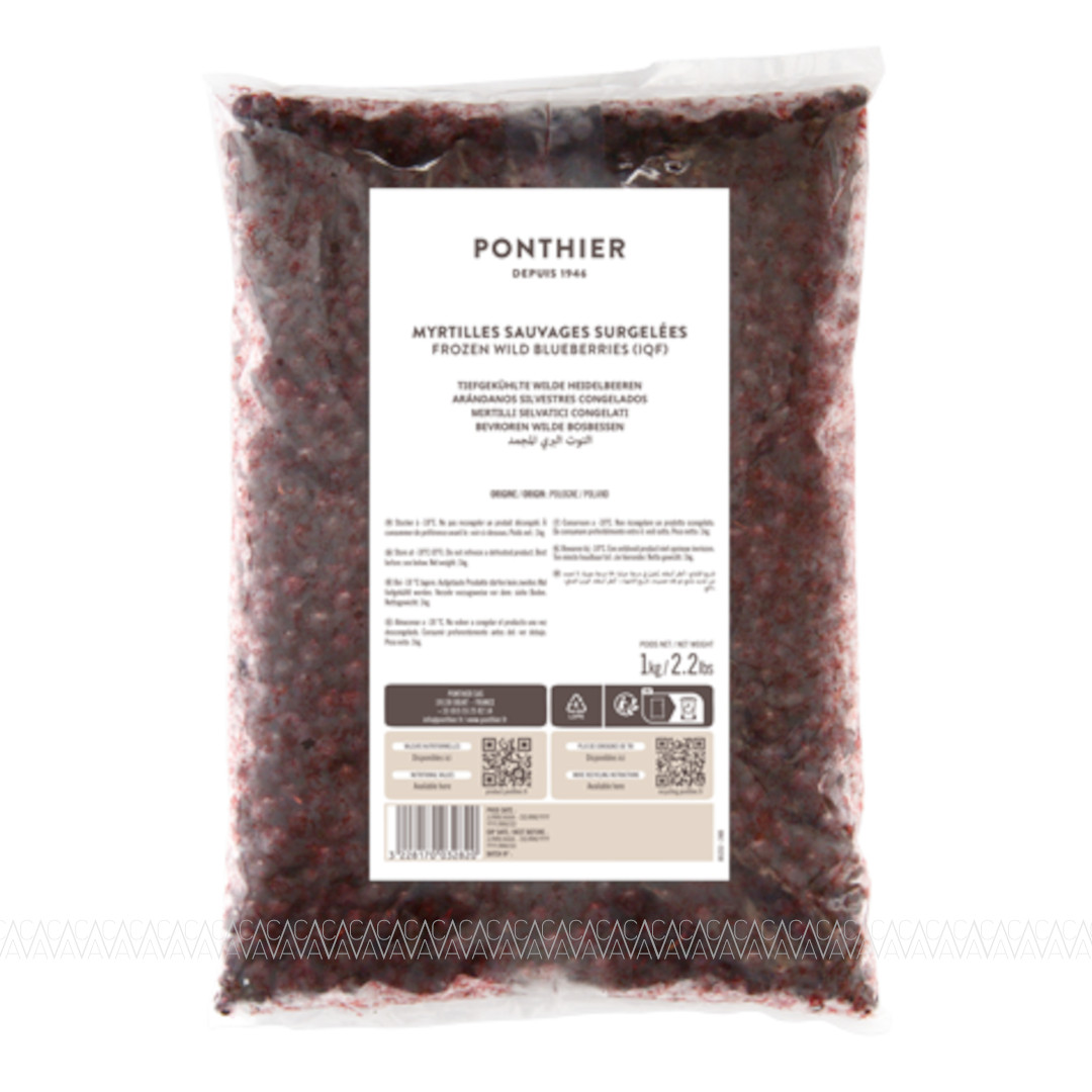 Ponthier Frozen Fruits Blueberry (Κατεψυγμένα Μύρτιλα) 1kg