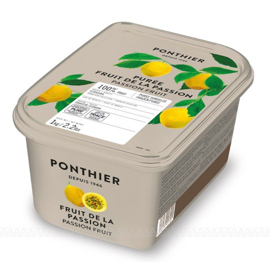 Ponthier Κατεψυγμένος Πουρές Passion Fruit 100% (Φρούτο του Πάθους) 1kg Χωρίς Ζάχαρη Ponthier Κατεψυγμένος Πουρές Passion Fruit 100% (Φρούτο του Πάθους) 1kg Χωρίς Ζάχαρη