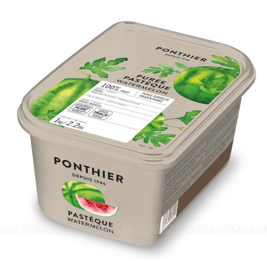 Ponthier Κατεψυγμένος Πουρές Watermelon 100% (Καρπούζι) 1kg Χωρίς Ζάχαρη