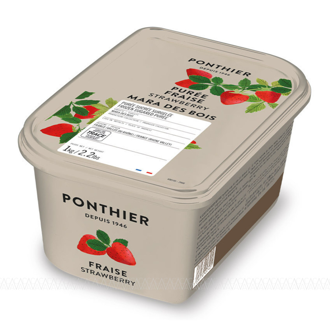 Ponthier Κατεψυγμένος Πουρές Strawberry (Φράουλα) 1kg