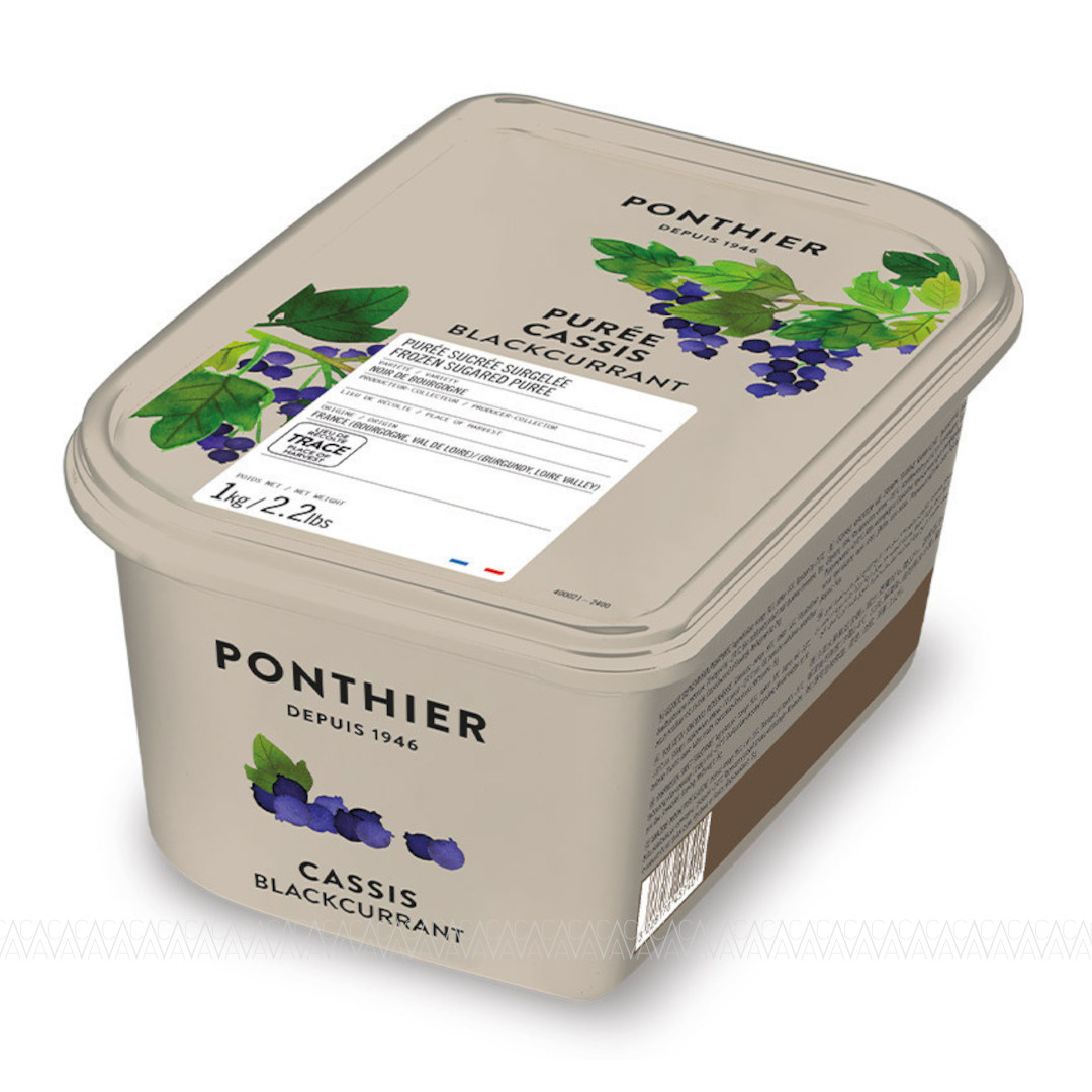 Ponthier Κατεψυγμένος Πουρές Blackcurrant (Φραγκοστάφυλλο) 1kg