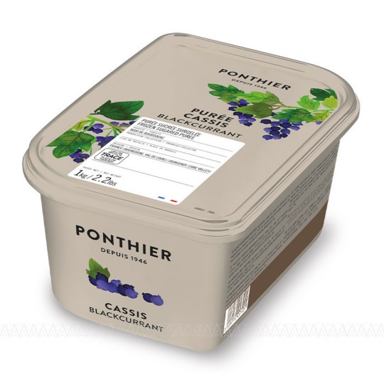 Ponthier Κατεψυγμένος Πουρές Blackcurrant (Φραγκοστάφυλλο) 1kg