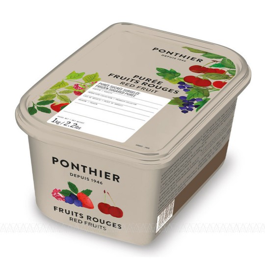 Ponthier Κατεψυγμένος Πουρές Mixed Red Fruits (Φρούτα του Δάσους) 1kg