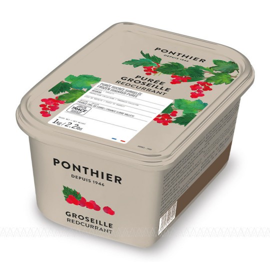 Ponthier Κατεψυγμένος Πουρές Redcurrant (Κόκκινο Φραγκοστάφυλο) 1kg