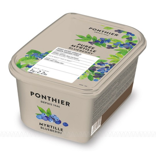 Ponthier Κατεψυγμένος Πουρές Blueberry (Μύρτιλο) 1kg