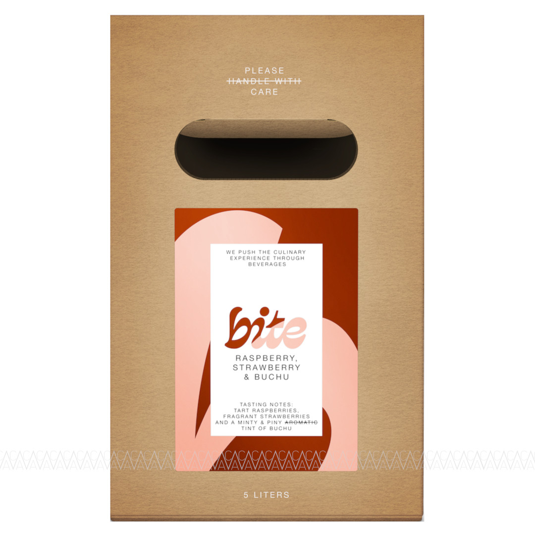 Bite Organic Σιρόπι Raspberry, Strawberry & Buchu Ασκός 5L
