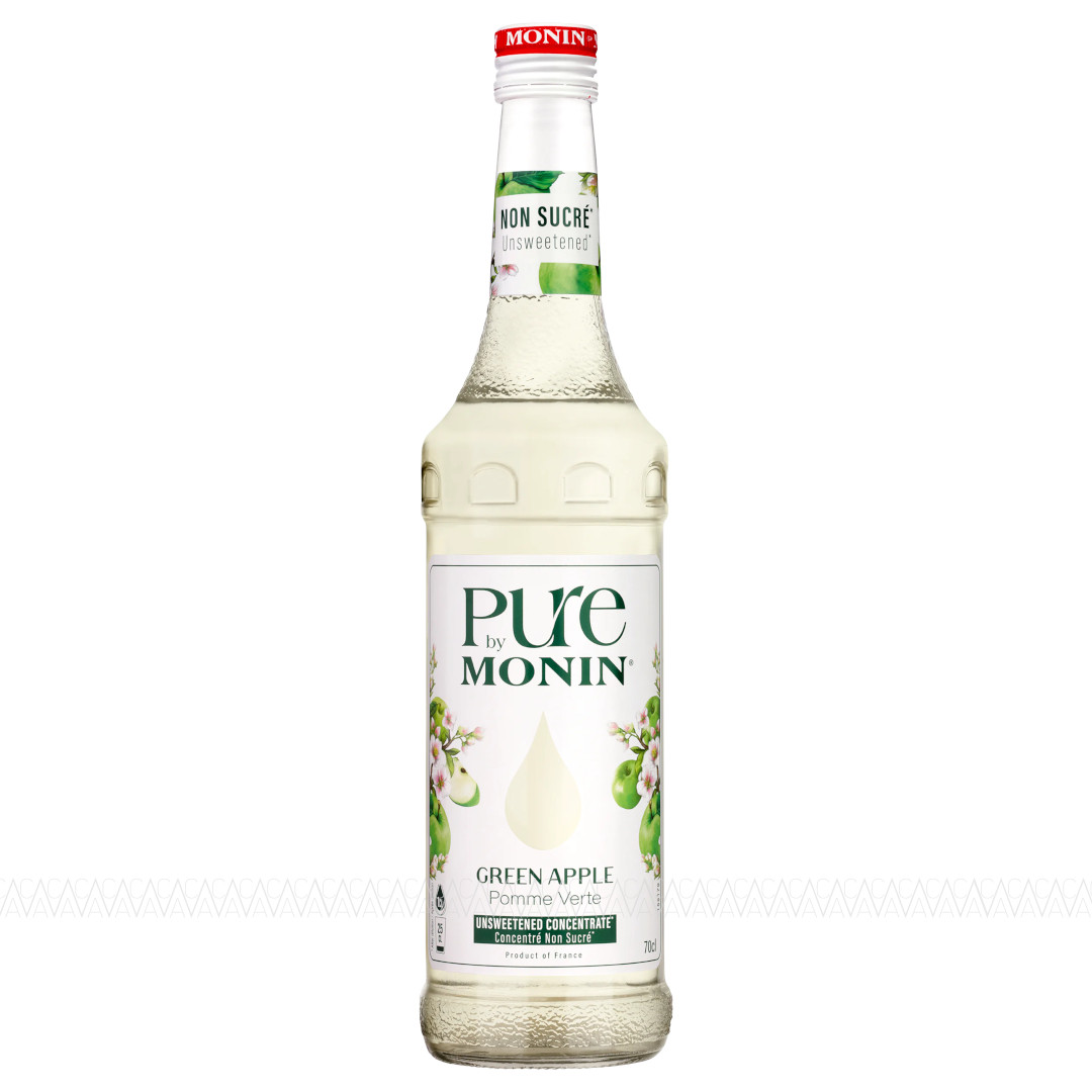 Monin Pure Σιρόπι Green Apple (Πράσινο Μήλο) No Added Sugar 700ml