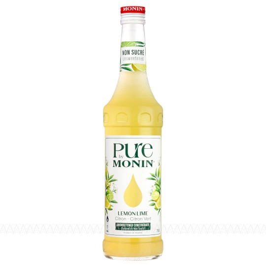 Monin Pure Σιρόπι Lemon Lime (Λεμόνι Λάιμ) No Added Sugar 700ml