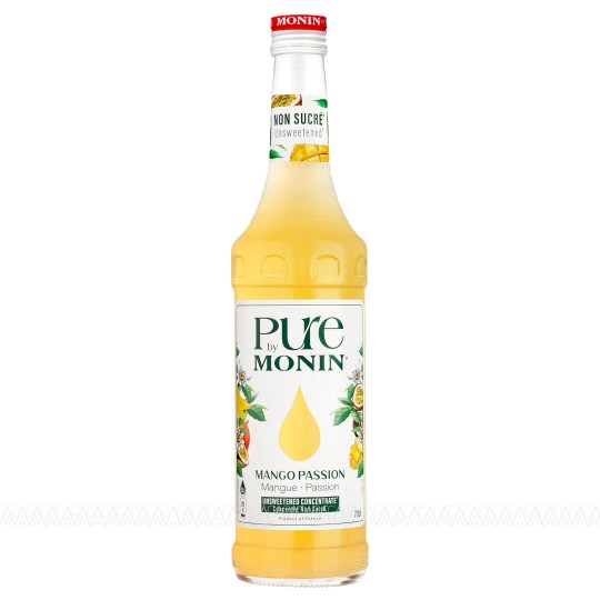 Monin Pure Σιρόπι Mango Passion Fruit (Μάνγκο Φρούτο του Πάθους) No Added Sugar 700ml