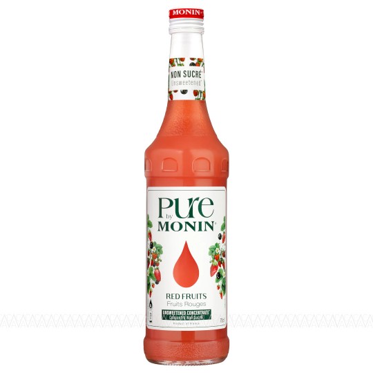 Monin Pure Σιρόπι Red Berries (Κόκκινα Μούρα) No Added Sugar 700ml