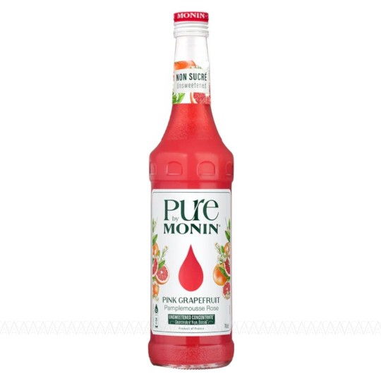Monin Pure Σιρόπι Pink Grapefruit (Ροζ Γκρέιπφρουτ) No Added Sugar 700ml