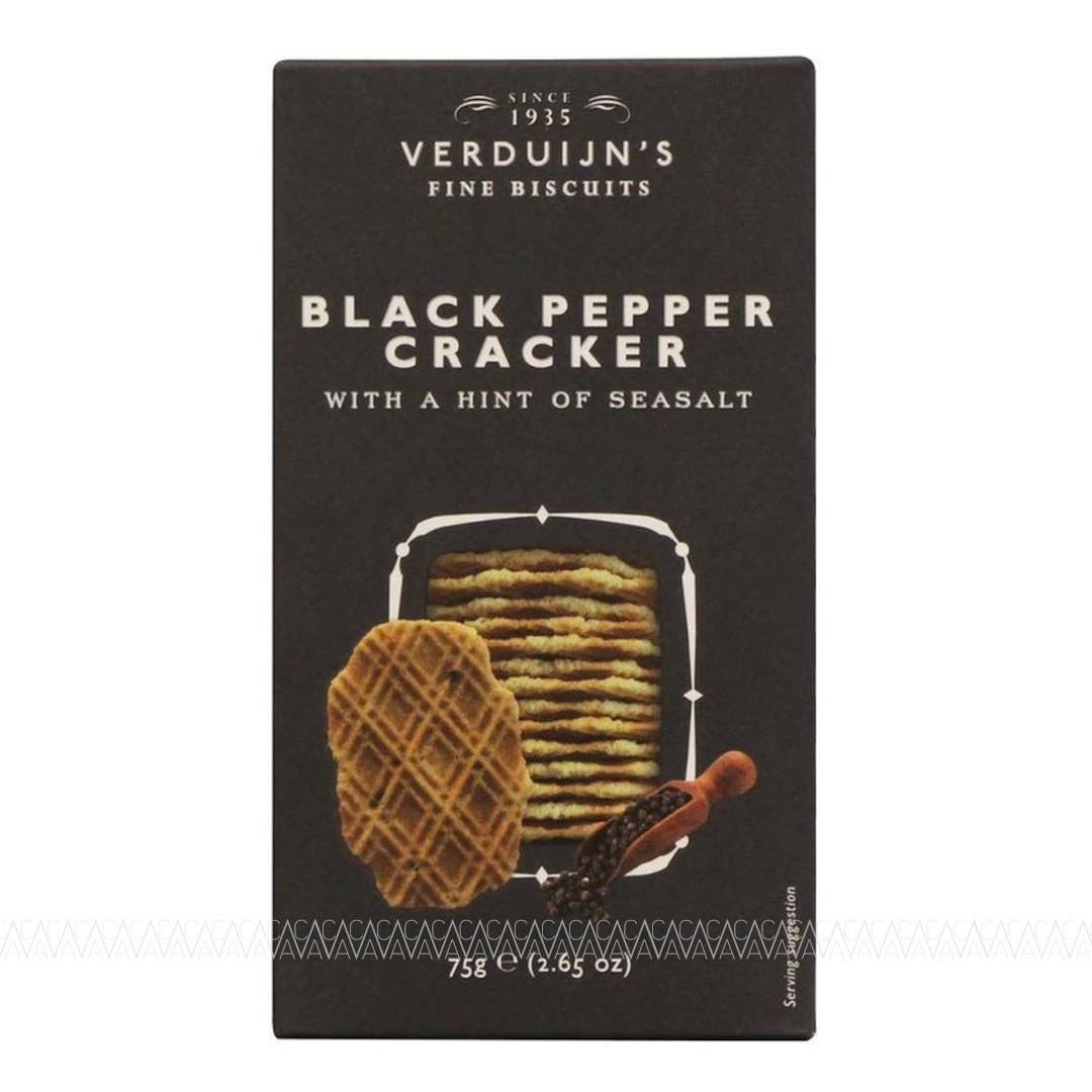 Verduijn's Crackers με Μαύρο Πιπέρι & Θαλασσινό Αλάτι 75g