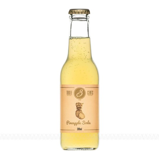 Three Cents Pineapple Soda 200ml