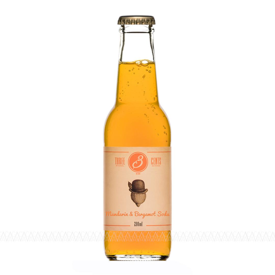 Three Cents Mandarin & Bergamot Soda 200ml