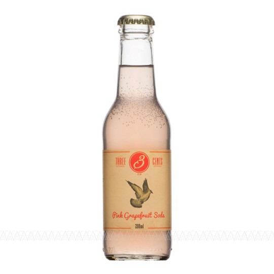 Three Cents Pink Grapefruit Soda 200ml