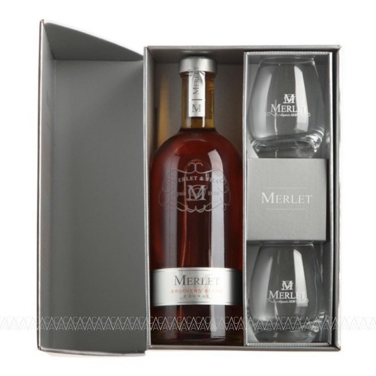Merlet Brothers Blend Cognac 700ml + 2 ποτήρια