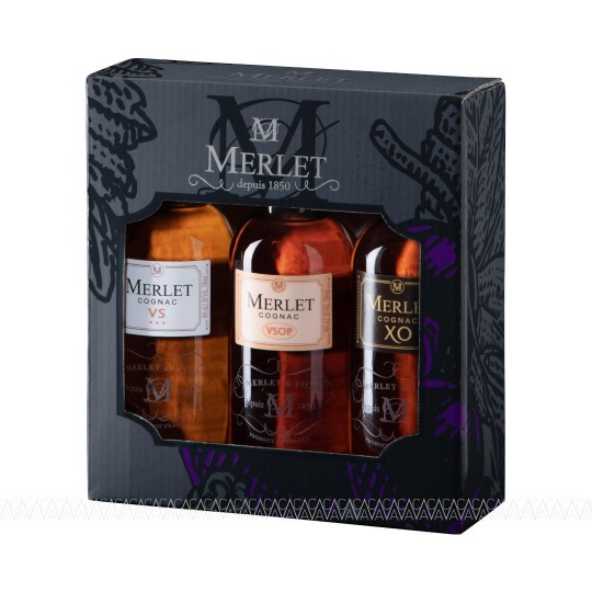 Merlet Cognac Gift Pack 3x200ml 
