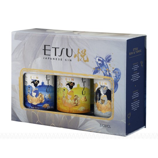 Etsu Gin Gift Set 3x200ml