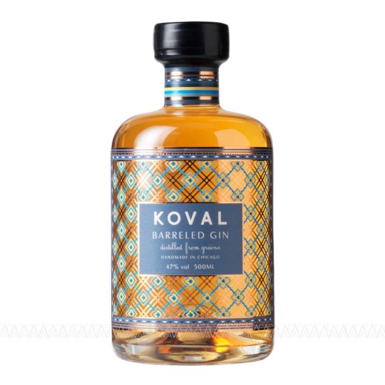 Koval Handmade Distilled From Grains Organic Barreled Gin 500ml