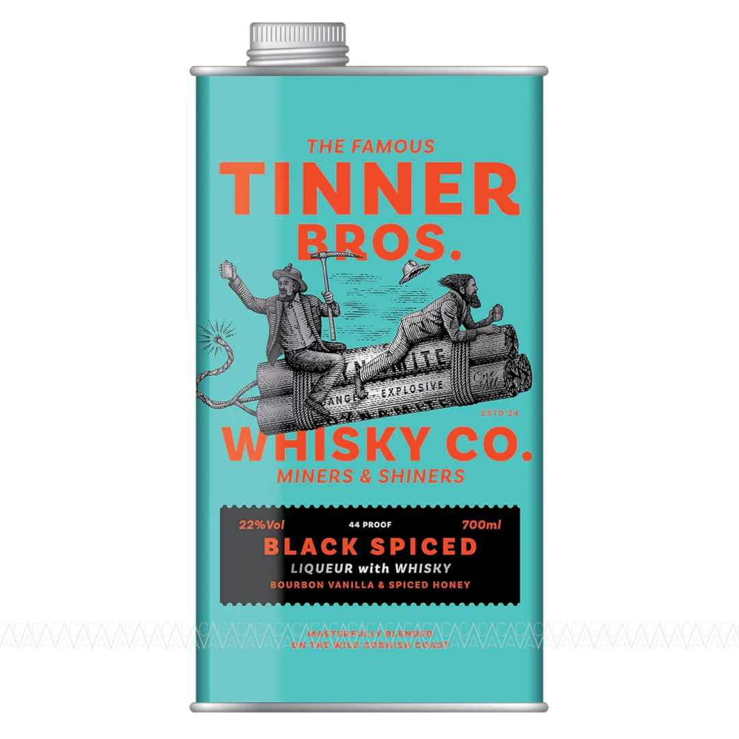 Tinner Bros Black Spiced Whisky Liqueur 700ml