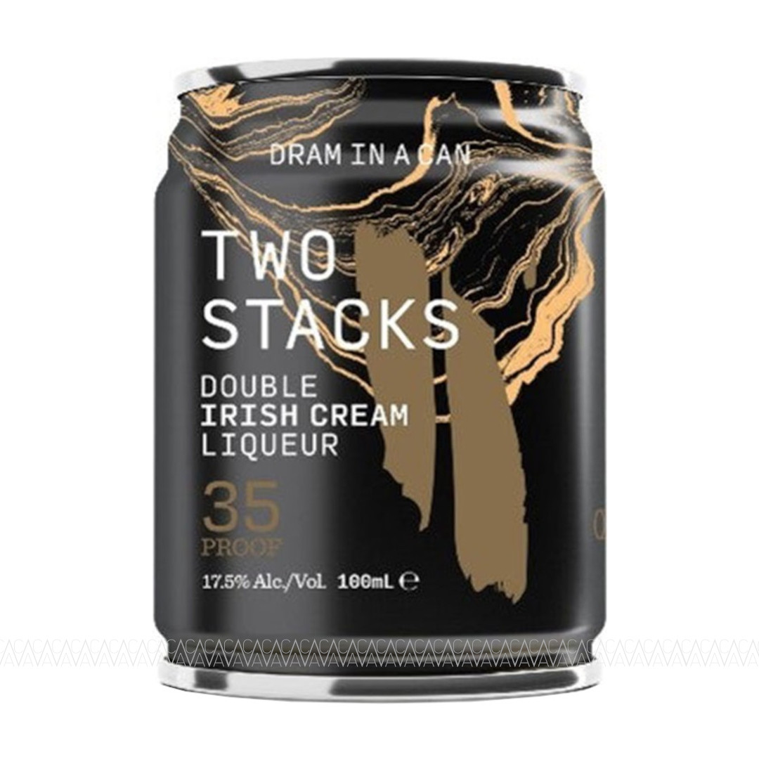 Two Stacks Double Irish Cream Liqueur Dram In A Can 100ml