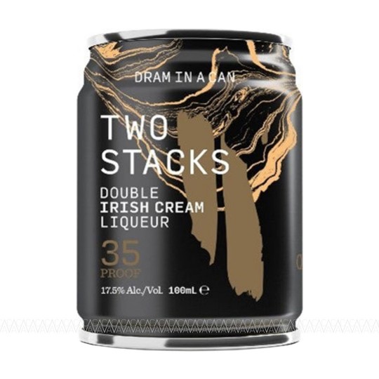 Two Stacks Double Irish Cream Liqueur Dram In A Can 100ml
