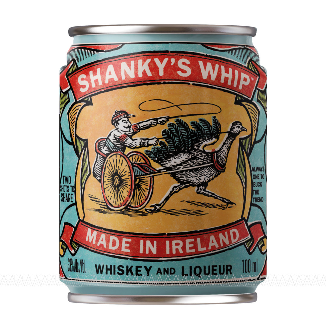 Shanky's Whip Black Irish Whiskey Liqueur 100ml Can Shanky's Whip Black Irish Whiskey Liqueur 100ml Can