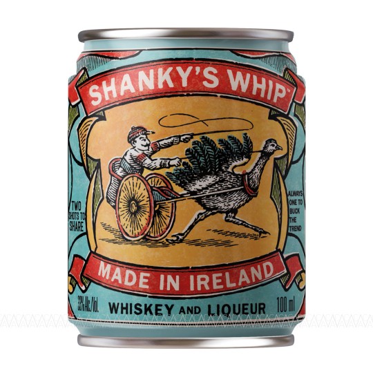 Shanky's Whip Black Irish Whiskey Liqueur 100ml Can Shanky's Whip Black Irish Whiskey Liqueur 100ml Can