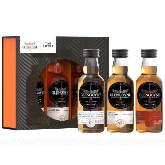 Glengoyne Whisky Time Capsule Miniature Gift Pack 3x50ml