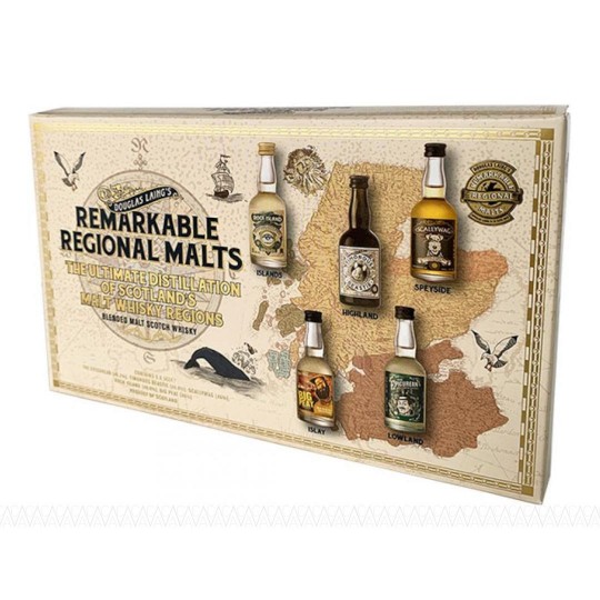 Douglas Laing's Remarkable Regional Whisky Miniature Gift Pack 5x50ml