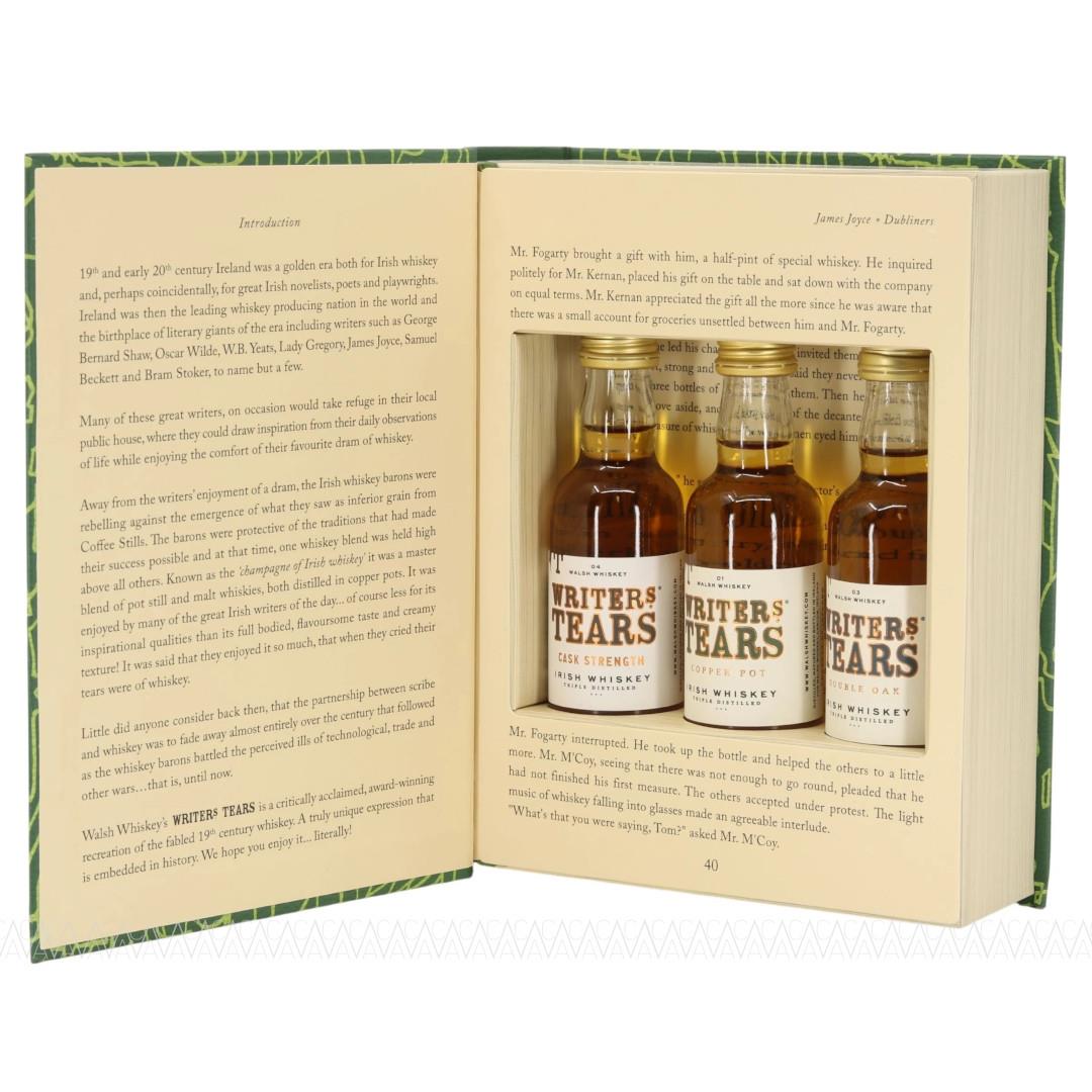 Writers Tears Whiskey Book Miniature Gift Pack 3x50ml