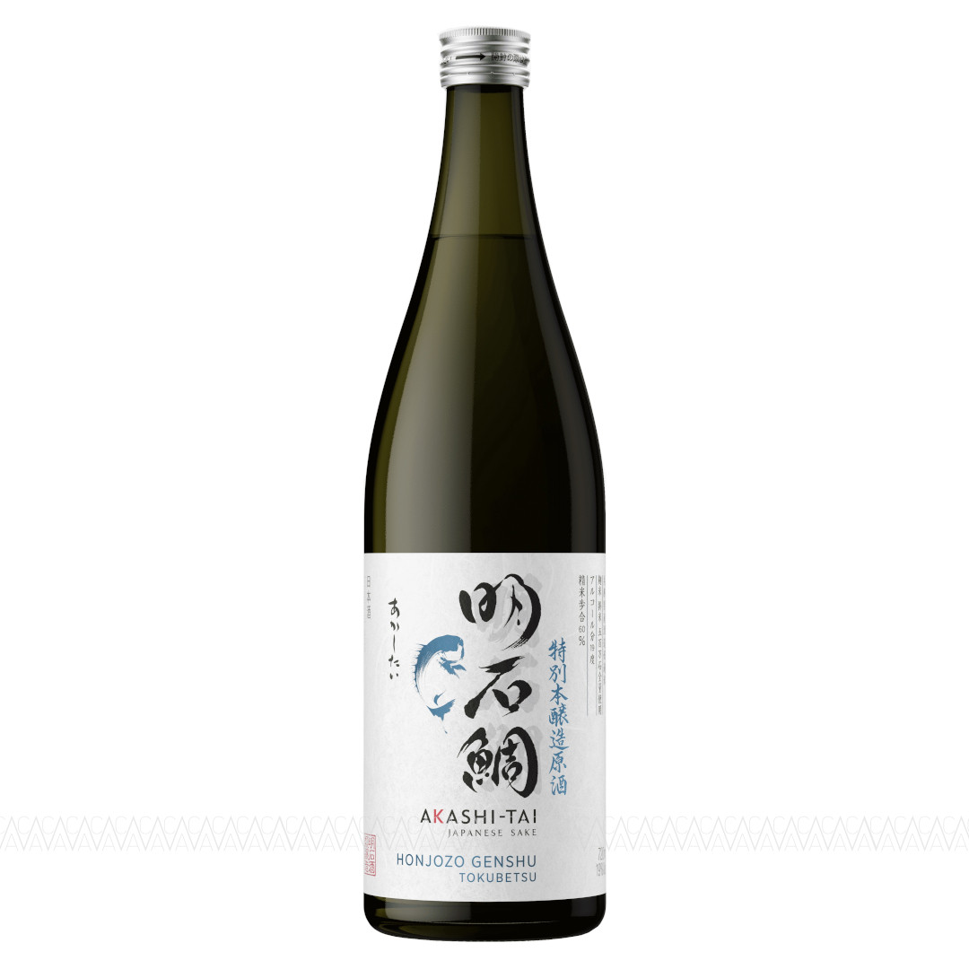 Akashi Honjozo Tokubetsu Genshu Sake 720ml