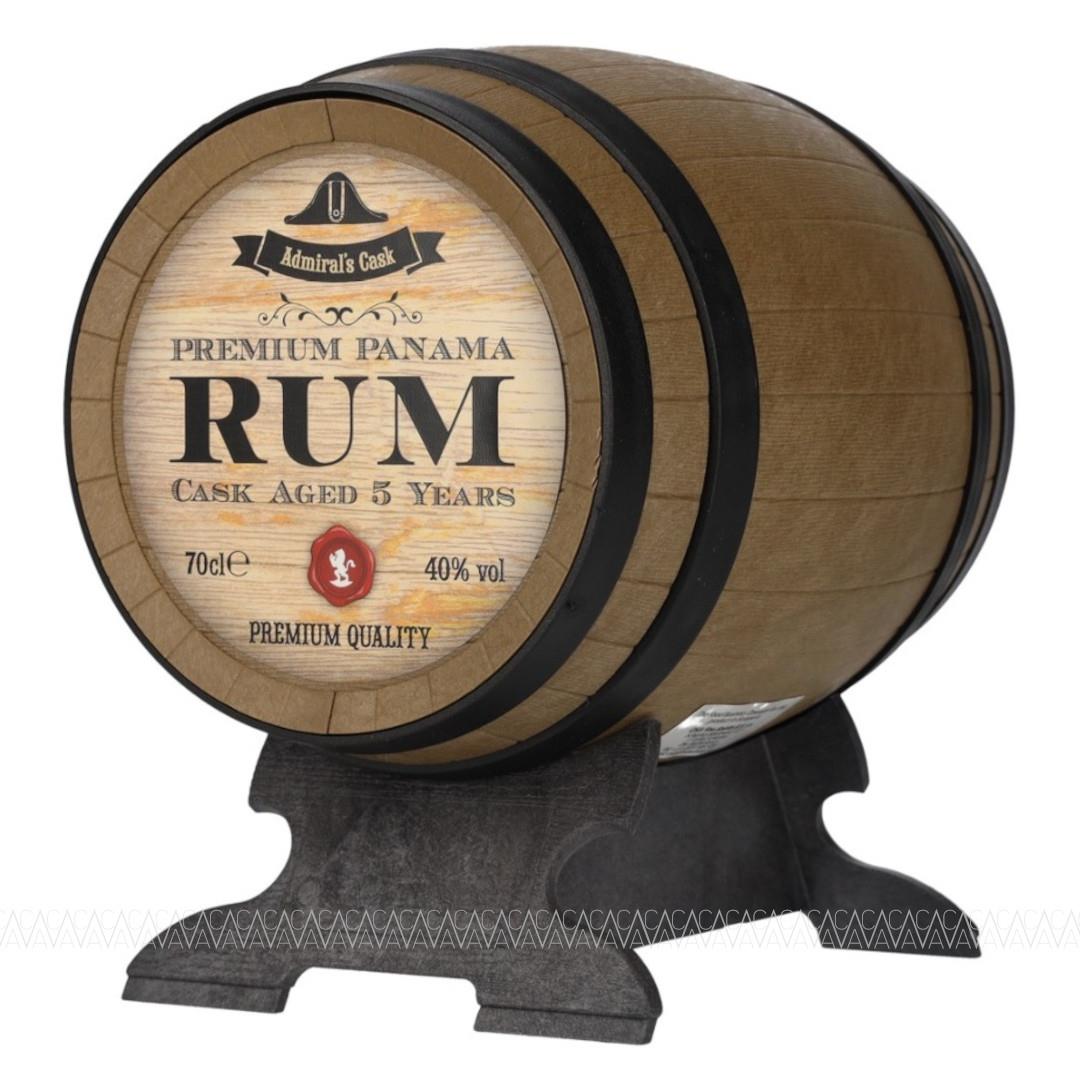 OSA Fine Spirits 5 Years Old Admiral's Cask Premium Panama Rum 700ml Σε βαρελάκι