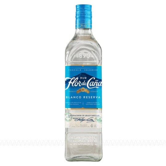 Flor De Cana 4 Years Old Blanco Reserva White Rum 700ml
