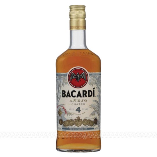 Bacardi Anejo Cuatro 4 Years Old Rum 700ml