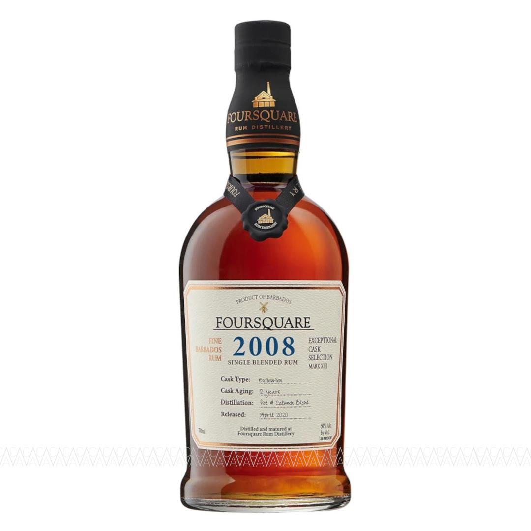 Foursquare 2008 12 YO Single Blended Barbados Rum 60% alc. 700ml