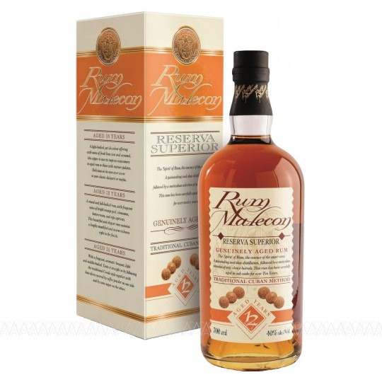 Malecon Reserva Superior 12 Years Old Rum 700ml