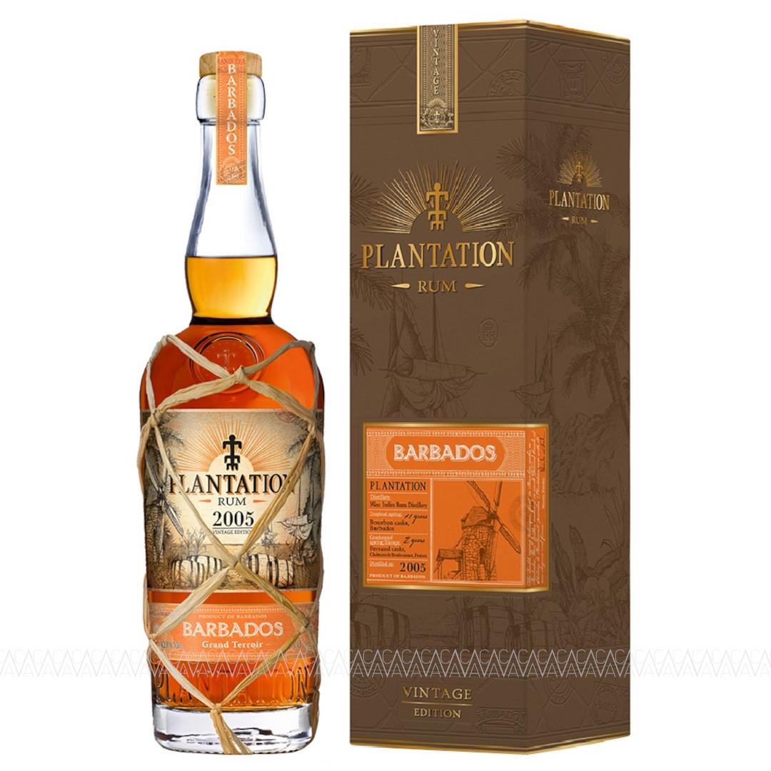 Plantation Barbados 2005 Rum 42.8% alc. 700ml