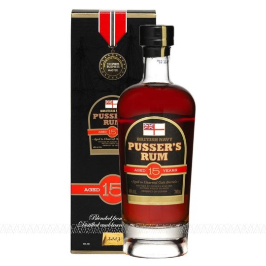 Pusser's British Navy 15 Years Old Rum 700ml