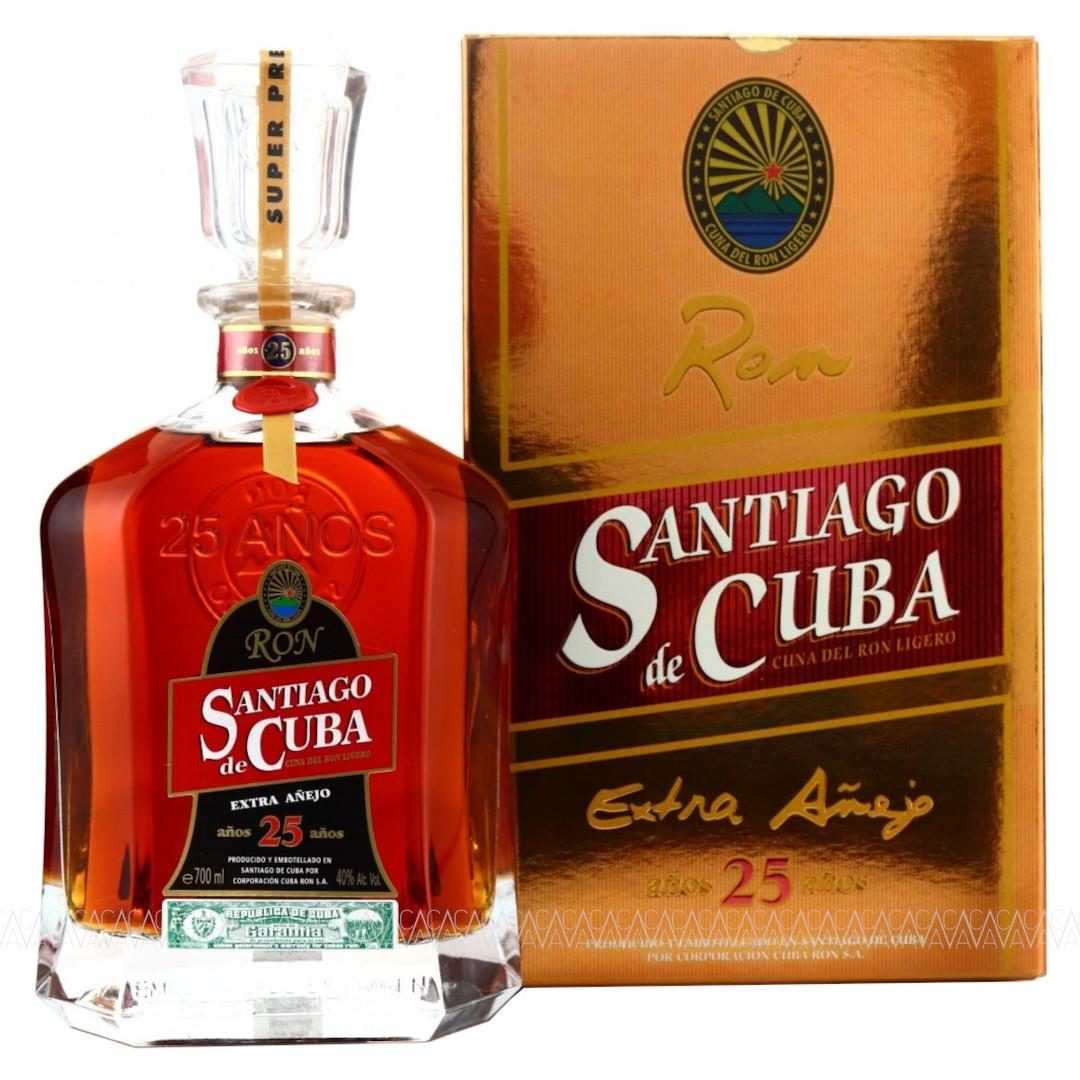 Santiago De Cuba Extra Anejo 25 Years Old Rum 700ml