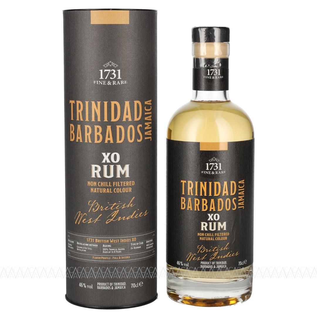 1731 Fine & Rare British West Indies Trinidad Barbados Jamaica XO Rum 700ml